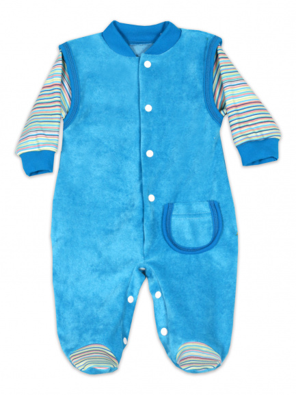 Комбинезон "Малыш" бирюза/изумруд