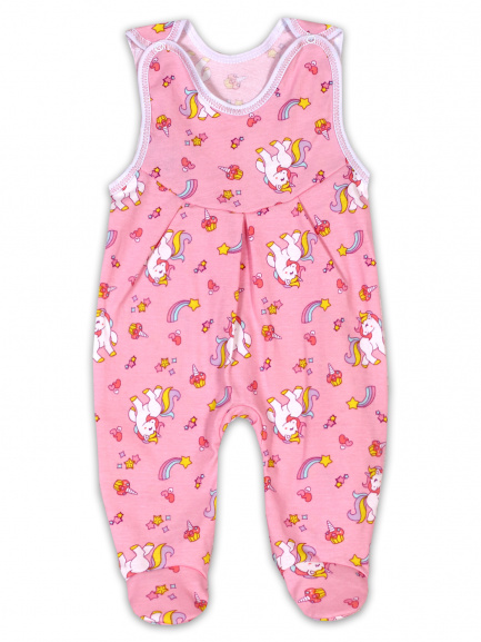 Ползунки на кнопках для новорожденных единорог/кексы