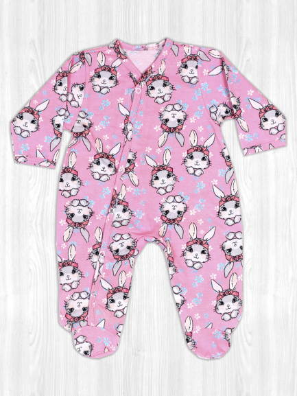 Комбинезон кулирка кролики/лапки