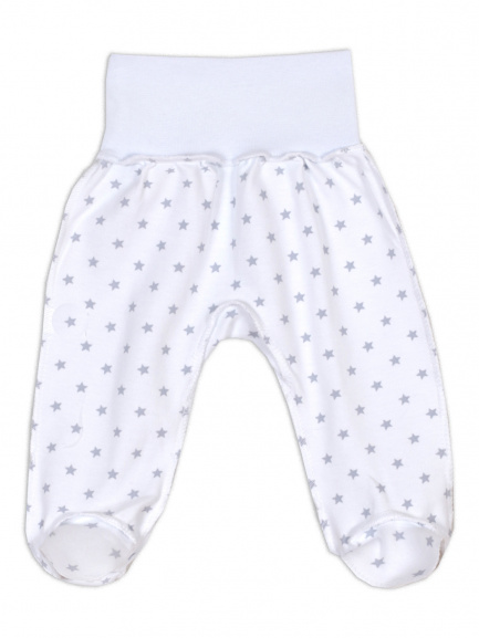 Ползунки детские Крошка на рибане звезды/серый