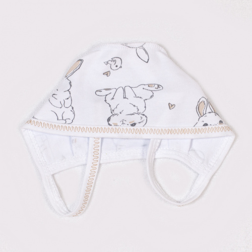 Чепчик "Крошка" чепчик крольчата белые