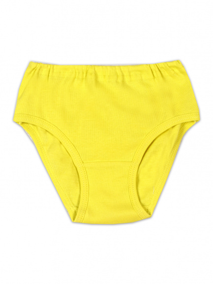 Трусы для девочки однотонные Лимонный