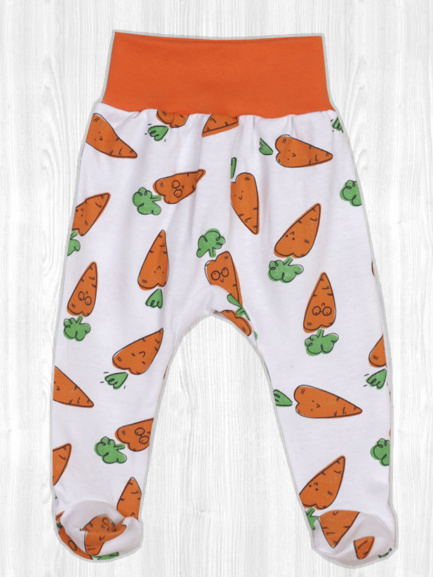 Ползунки на рибане морковка/оранж