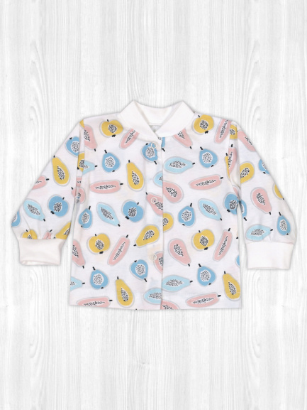 Кофта детская на кнопках папайя