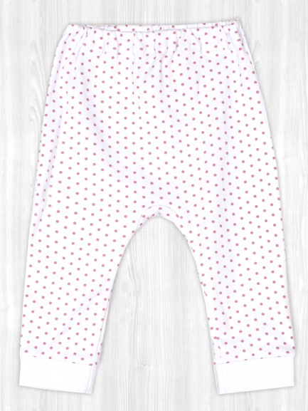 Ползунки на рибане горох/розовый