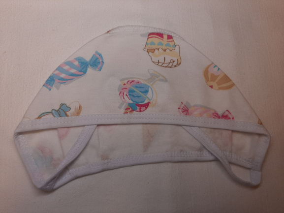 Чепчик мороженное и конфеты/белый