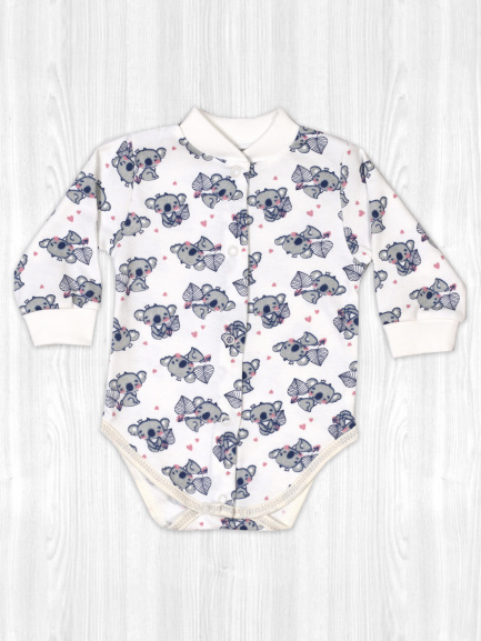 Боди для маленьких детей коала/серый