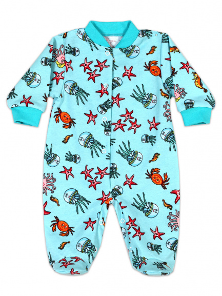 Комбинезон футер море