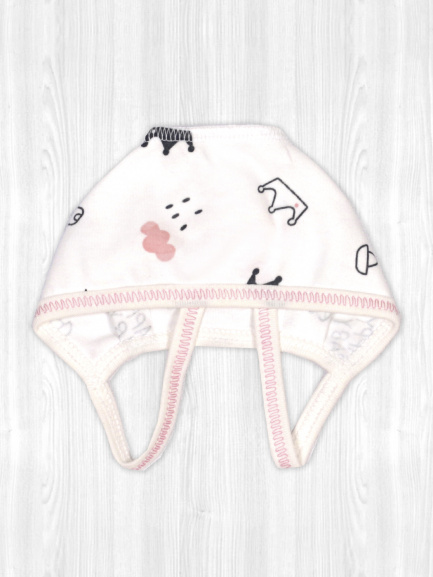 Чепчик "Крошка" счастье/розовый