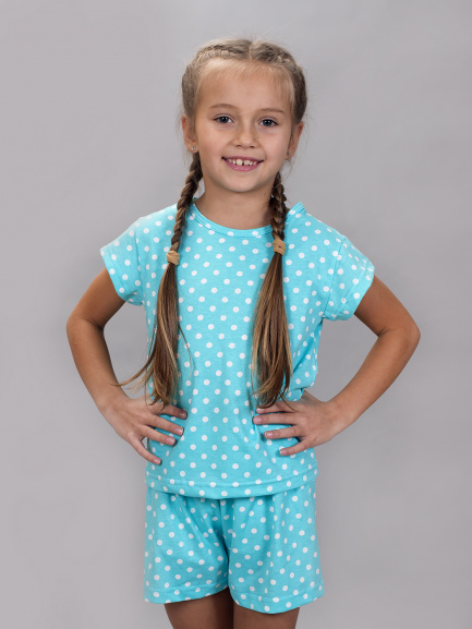 Пижама для девочки Новинка футболка+шорты
