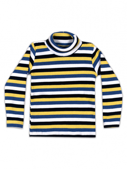 Водолазка полоска желток/синий