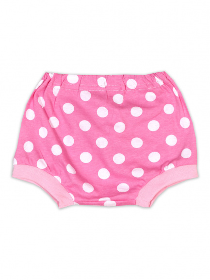 Трусы под подгузник горох/розовый