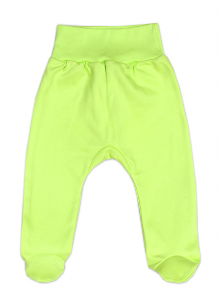 Ползунки на рибане салатовый однотон