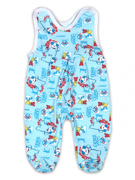 Ползунки на кнопках для новорожденных пёсик/гол