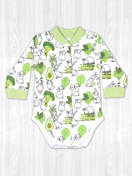 Боди для детей кролики/капуста