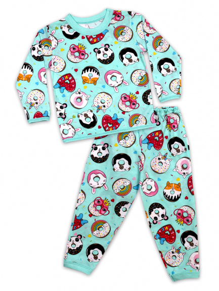 Пижама для девочек футер