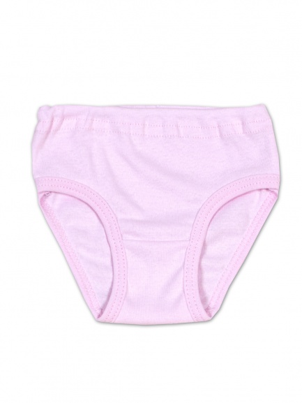 Трусы для девочки однотонные Светло-розовый
