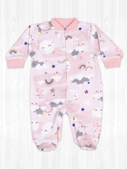 Комбинезон футер радуга/новая