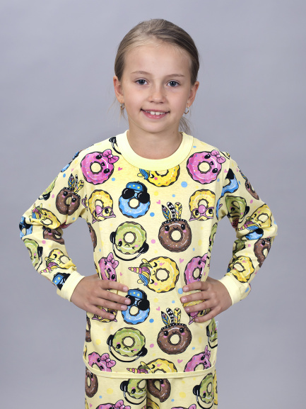 Пижама для детей пышечки/желтый
