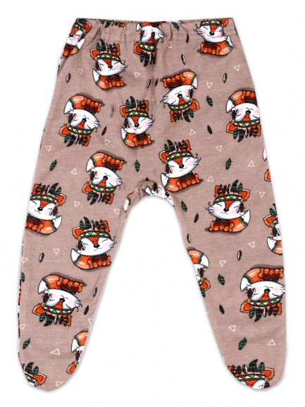 Ползунки детские на резинке лиса/индеец