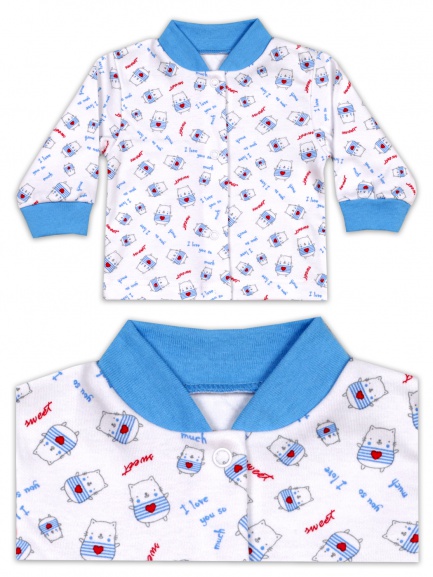 Кофта для новорожденного полоска/голубой