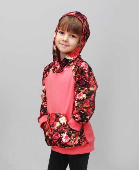 Джемпер кенгурушка для девочки