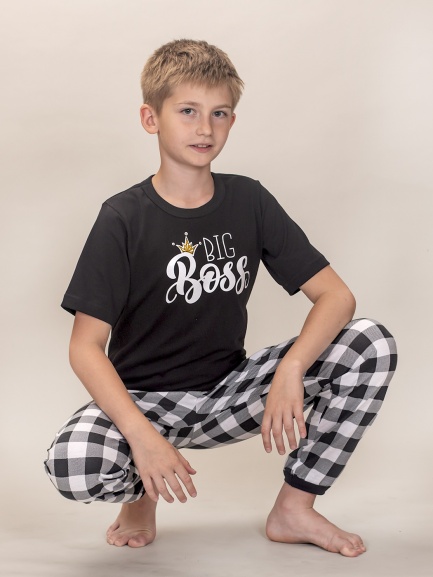 Пижама для детей ПЖТ-210 биг/черный