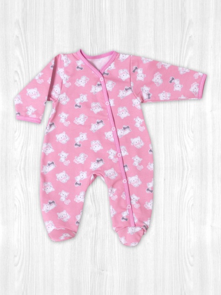 Комбинезон М-5003 мяу/розовый