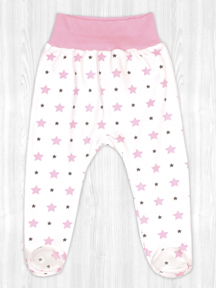 Ползунки на рибане звезды/розовый