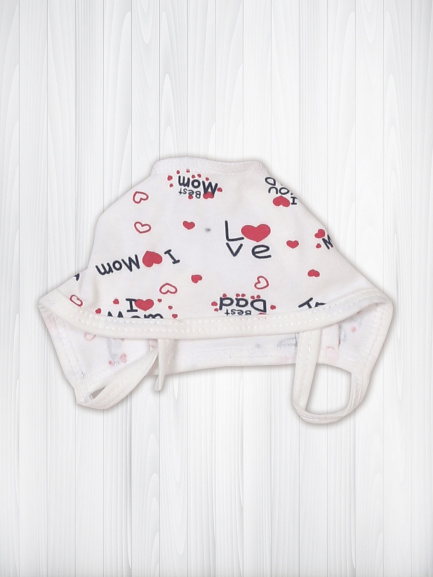 Чепчик "Крошка" чепчик люблю/маму