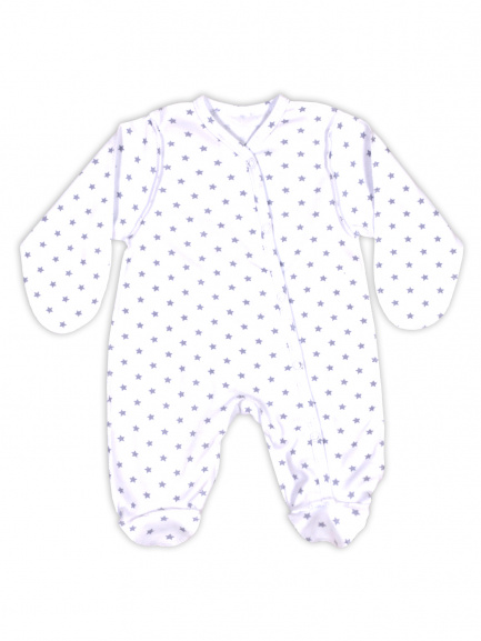 Комбинезон "Крошка" звезды/серый