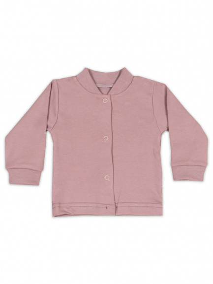Кофта для новорожденного однотон бурый