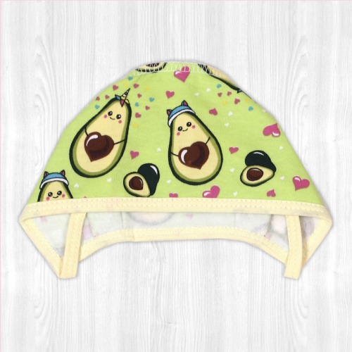 Чепчик ясельный зеленая/фантазия