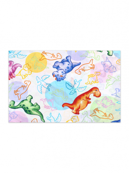 Наволочка 40*60см дино/разноцвет