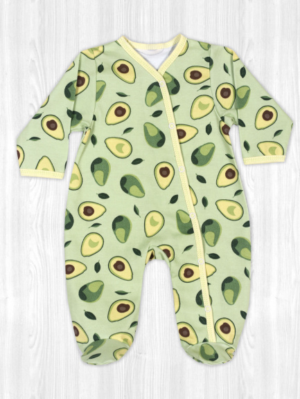 Комбинезон интерлок авокадо/мечта