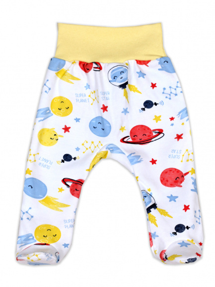Ползунки детские Крошка на рибане космические/шарики