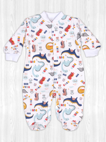 Комбинезон футер дино/разные