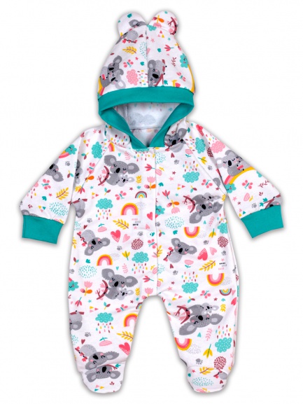 Комбинезон с ушками Коала/белый