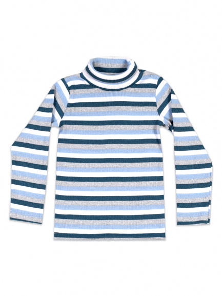 Бадлон полоска светлоголубой