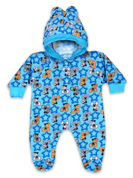 Комбинезон с ушками Коала/голубой