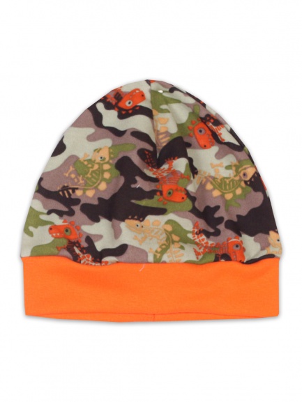 Шапочка детская "дино/оранж"