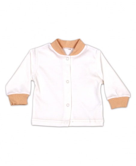 Кофта для новорожденного экрю