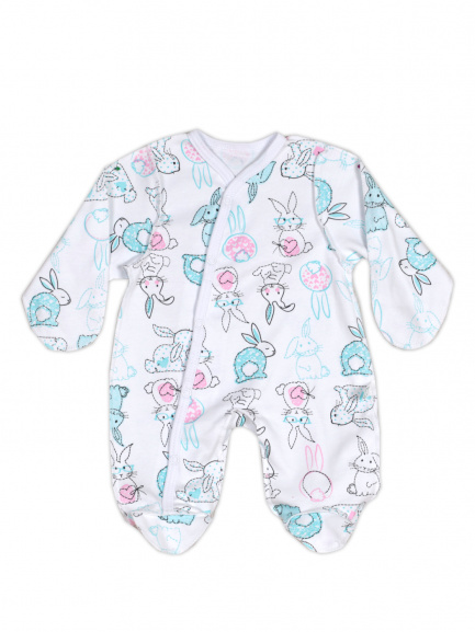 Комбинезон "Крошка" зайки/сердце