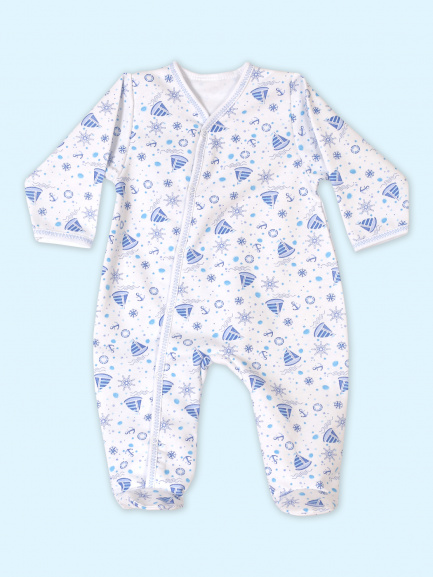 Комбинезон футер кораблики