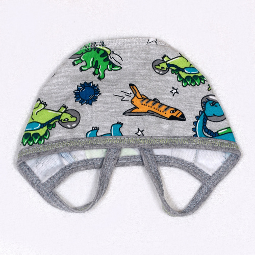 Чепчик космические дино