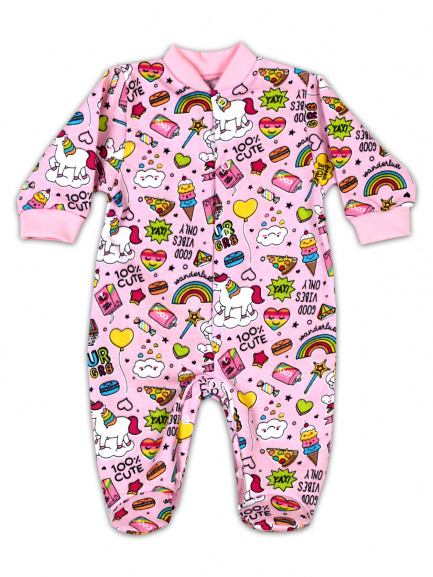 Комбинезон футер единороги