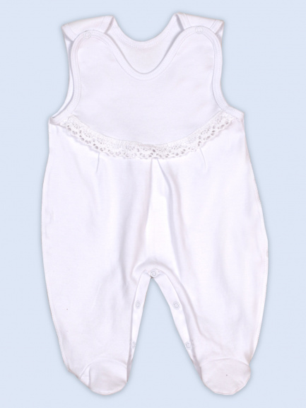 Ползунки белые с кружевом