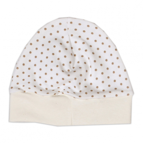 Шапочка детская горох/серый