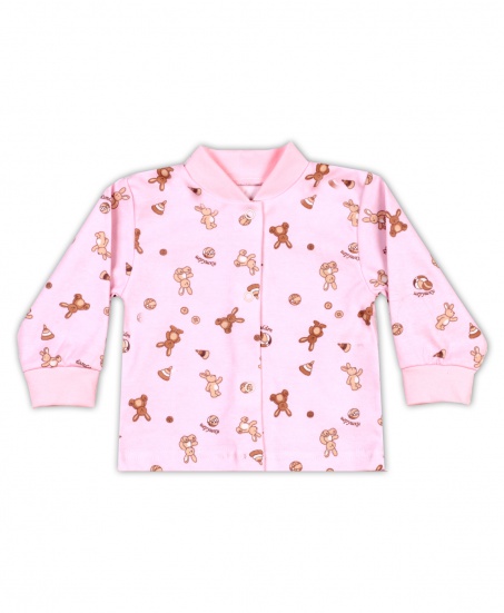 Кофта для новорожденного Зай/розовый