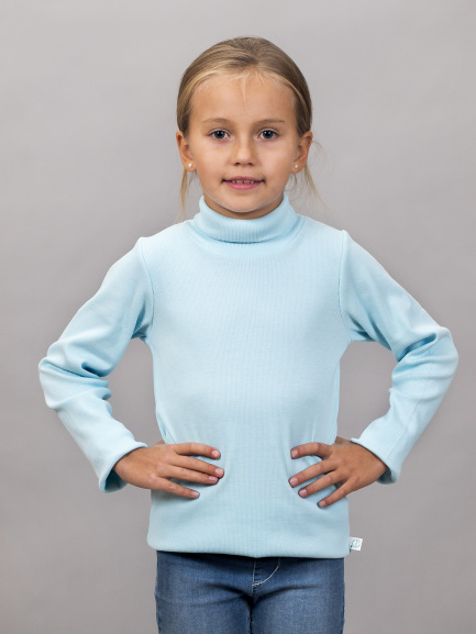 Бадлон однотонный светло-голубой